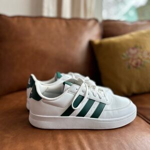 adidas White and Green Men's Sneakers